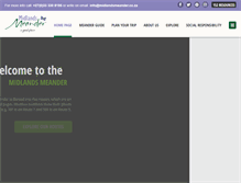 Tablet Screenshot of midlandsmeander.co.za